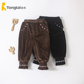 童泰秋冬新款 807 5岁外出休闲保暖长裤 婴幼儿中厚裤 子女宝宝1