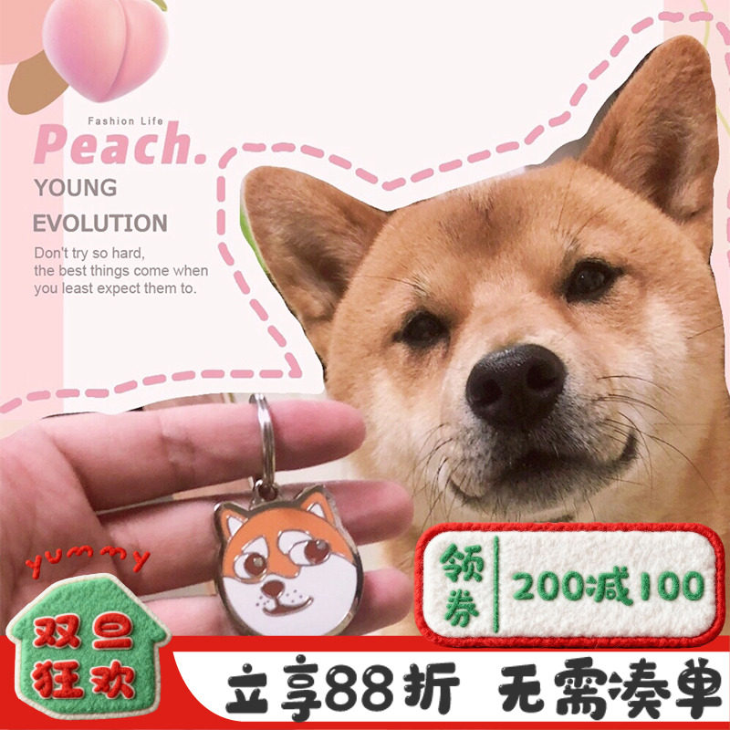 woofcard纯金属定制身份牌防走丢