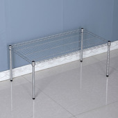 可调节厨房置物架1层40高小百货单层架展示架下水槽橱柜隔断架