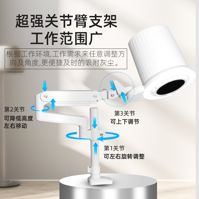 UANAIL甲行家 美甲吸尘器80w桌面吸尘器 大尺寸可照明美甲吸尘器
