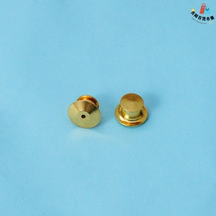 蝴蝶扣自锁扣高级平头扣胸针扣针金属饰品配件徽章背扣卡帽胶扣