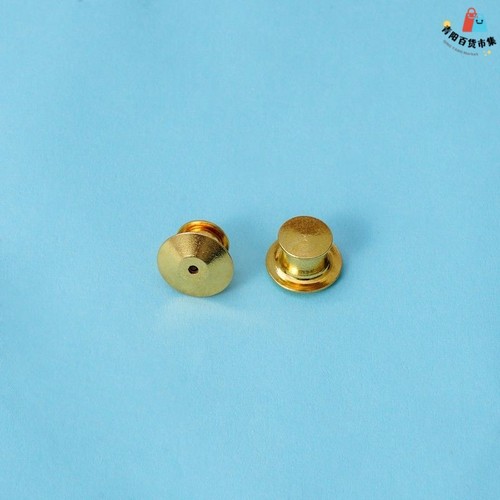 蝴蝶扣自锁高级平头胸针金