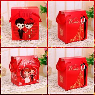 结婚庆用品糖果袋子回礼盒中国风婚礼费列罗创意手提喜糖盒子