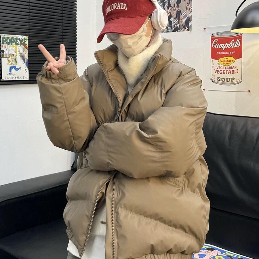 PU皮棉服外套男女冬季保暖