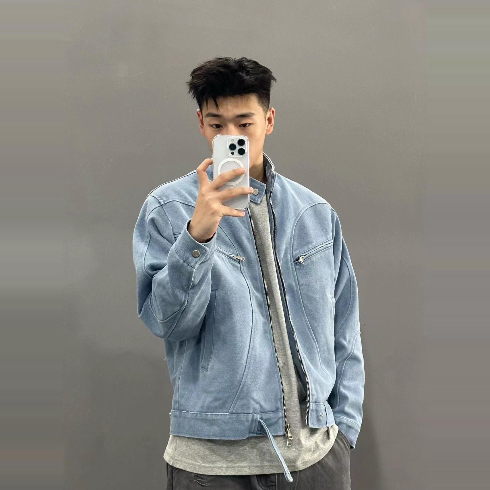 古着vintage底特律工装夹克男