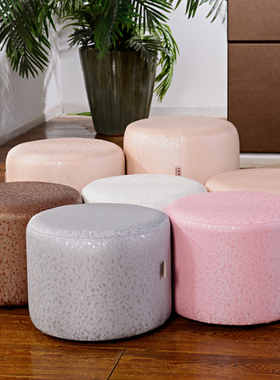 实木矮凳子圆凳沙发凳小凳子创意换鞋凳客厅茶几凳简约凳皮凳墩子