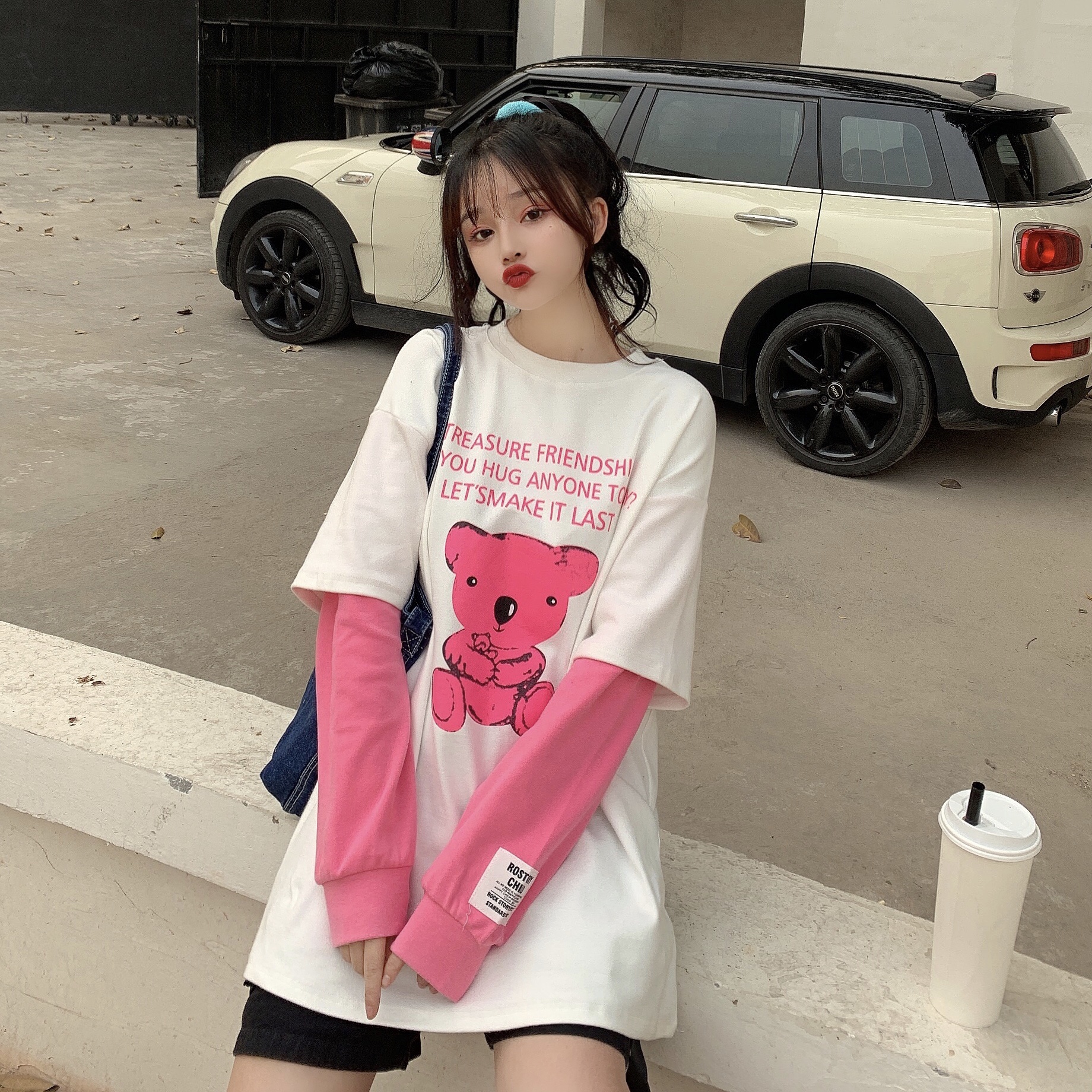 Two fake long sleeve t-shirts