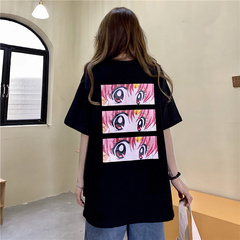 實拍韓版動漫印花短袖恤