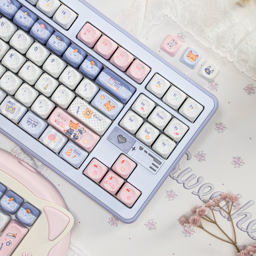 尼克与朱迪键帽PBT个性键盘键帽