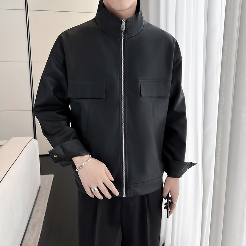 抖音直播B302P812P1052024秋装轻熟风宽松皮衣,男装皮衣,电商B216（原B302）