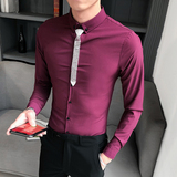 B302CS3012021秋季新品店主风长袖衬衫送同款配饰白首，男装衬衫，电商B216（原B302）