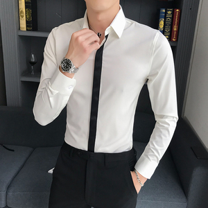 B302 CS40 2021秋款 潮男士织带长袖衬衫 持续出货图片