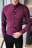 B302CS323特2021秋装潮纯色工作服长袖衬衫M-5XL店主风，男装衬衫，电商B216（原B302）