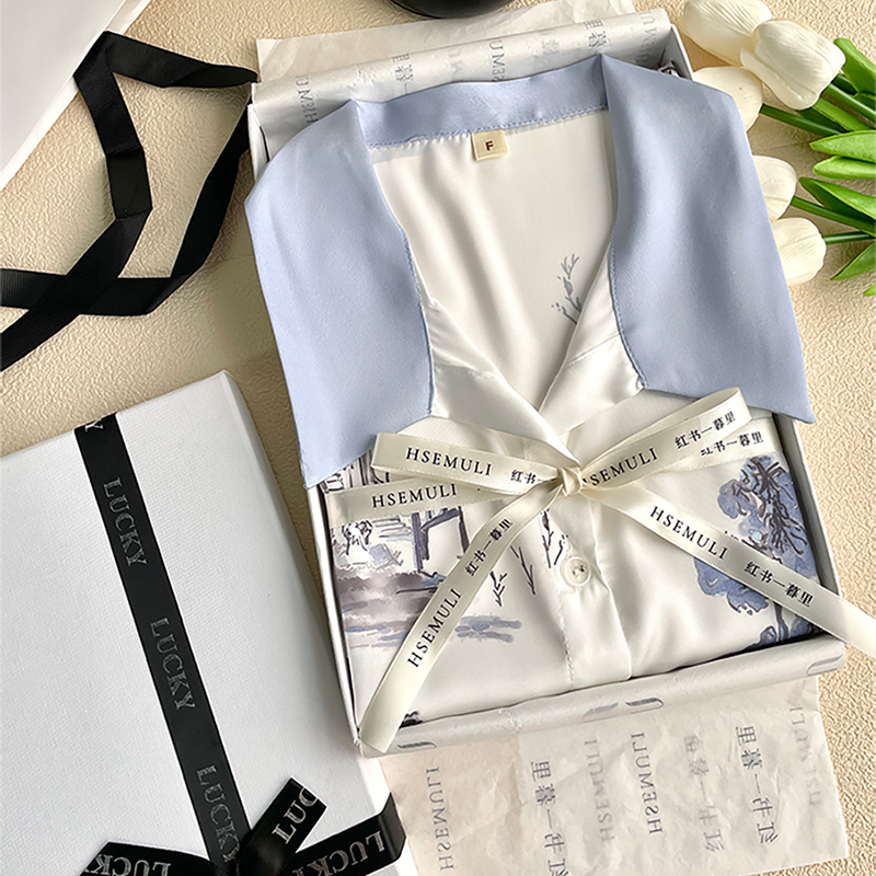 简约休闲国风舒适春夏睡裙