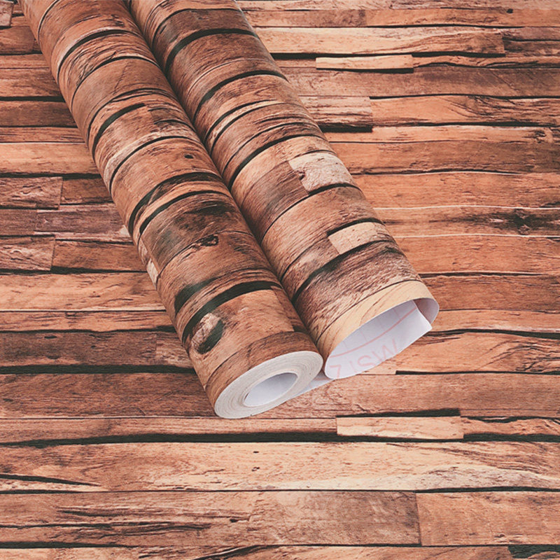 自贴卧室自粘墙纸寝室桌面装饰复古木纹家具门翻新墙贴纸防水壁纸,家居饰品,软装墙贴,淘宝优惠券,粉丝福利购,淘宝优惠卷