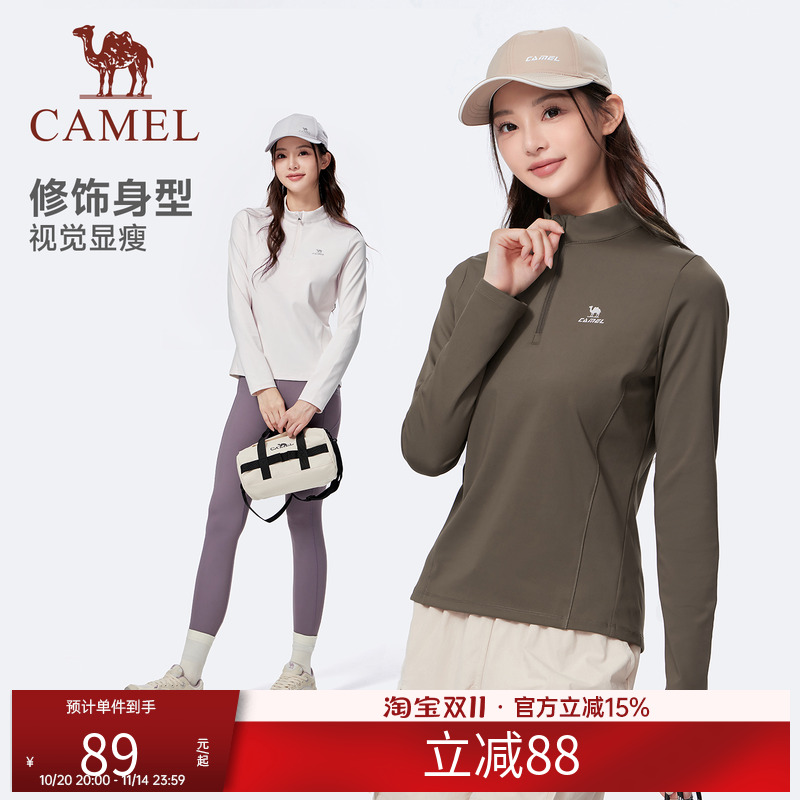 骆驼纯棉T神夏日T恤女短袖2025夏新款情侣宽松复古运动休闲上衣男