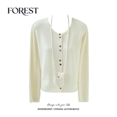 清仓 爱心双排扣带包包长袖 2件5折 不退不换 柔短款 针织衫 开衫