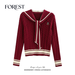 清仓 麻花小熊刺绣长袖 2件5折 款 V领套头毛衣配披肩 不退不换