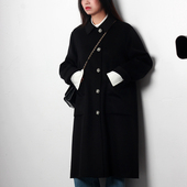 大码 加肥加大羊绒大衣女装 2025年新款 双面100羊毛呢子胖mm外套潮