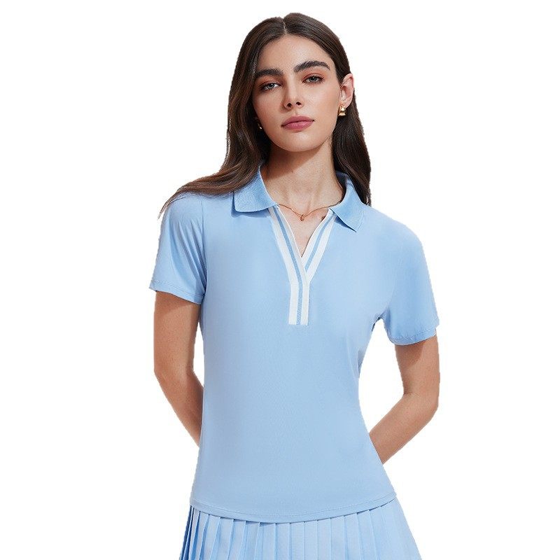 高端间色运动T恤高尔夫网球服翻领短袖polo衫高尔夫速干健身操服,运动服/休闲服装,运动POLO衫,淘宝优惠券,粉丝福利购,淘宝优惠卷