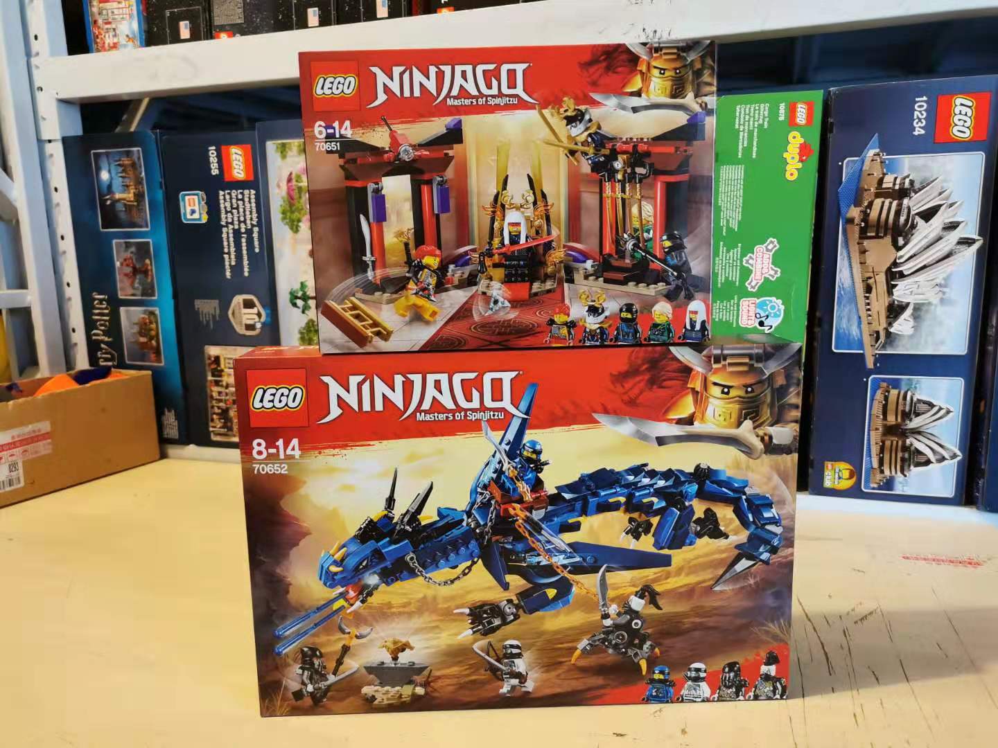 正品 LEGO 乐高 幻影忍者70652 雷电暴风神龙 70651 王座室的对决券后133.00元