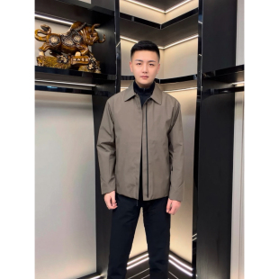 商小鸟春季 翻领户外防风防水简约商务休闲夹克外套春秋1218 男士