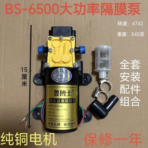 正品纯铜电机喷雾打药机高压水泵