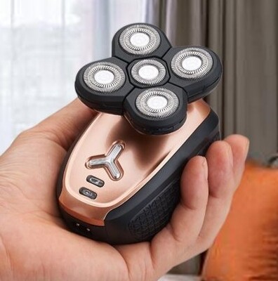 剃光头神器 全身水洗五刀充电式男士胡须刀 5D一机多用刮胡刀6280