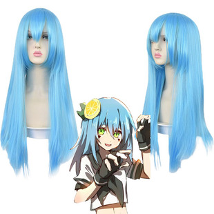 凹凸世界 安莉洁 cos假发  柠檬妹 动漫cosplay假毛天蓝色高温丝