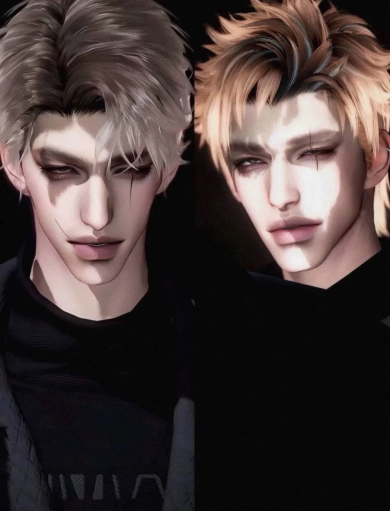 3款 尖叫跑开 脉动回来 Yukiii 逆水寒手游捏脸男通用