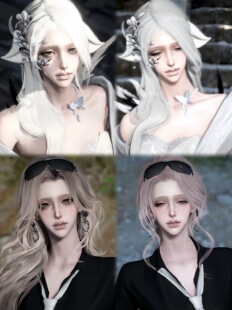 4款 pp56&pp56日常版 屁屁pipi 逆水寒手游捏脸女通用 新世界