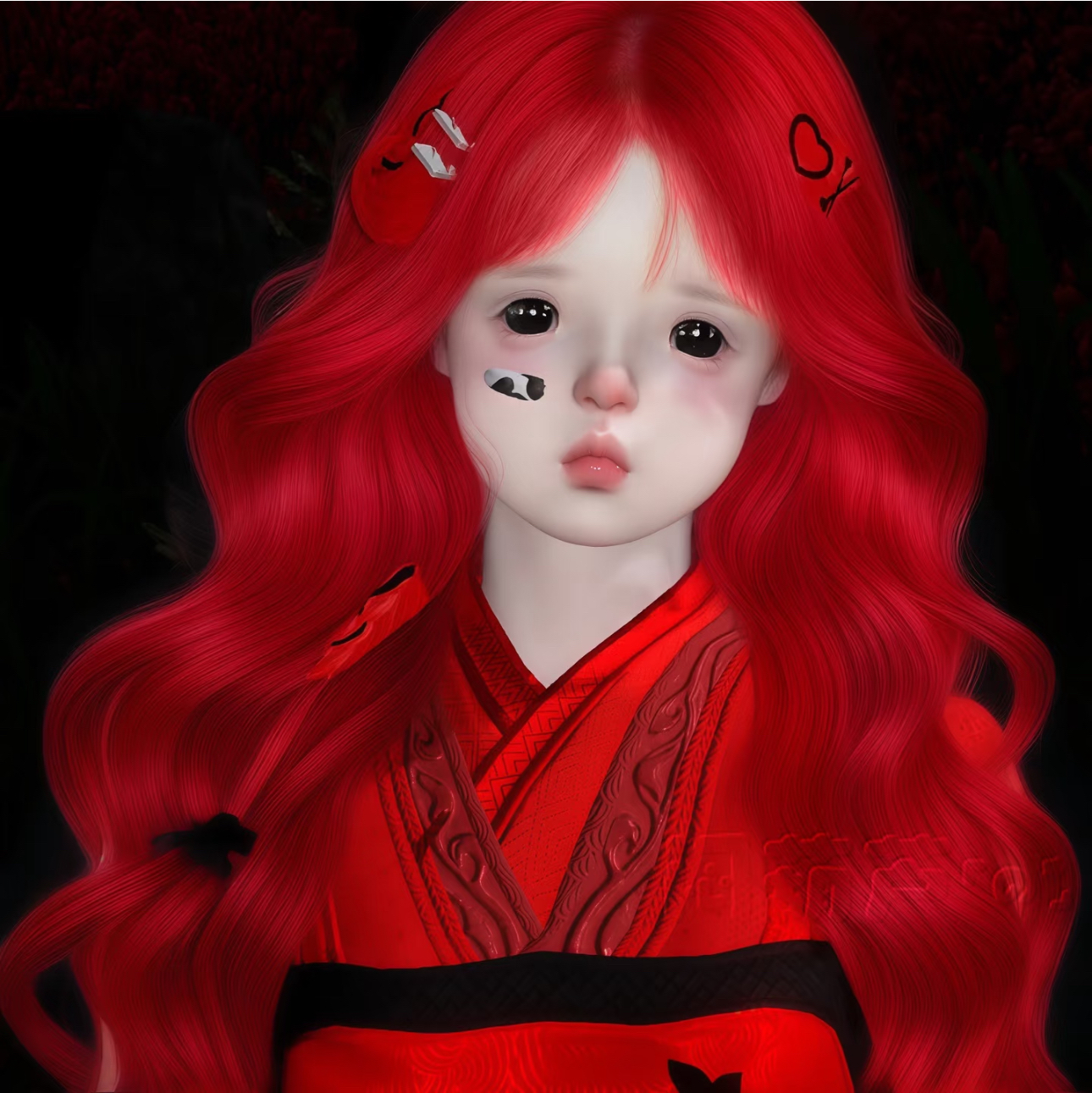 红豆牛奶 闷葫芦 可爱萝莉 逆水寒手游捏脸全职业女通用