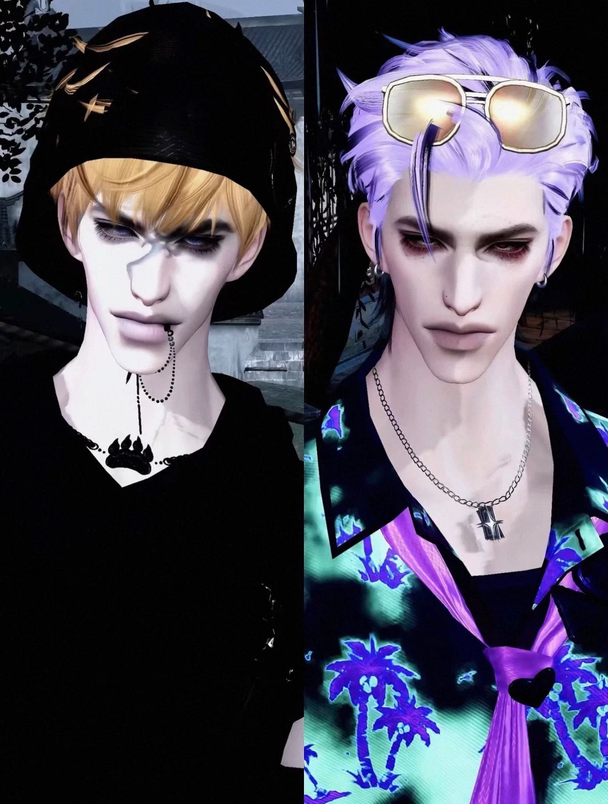 2款 花渡 鲨欲syu.捏脸 162号 逆水寒手游捏脸男通用