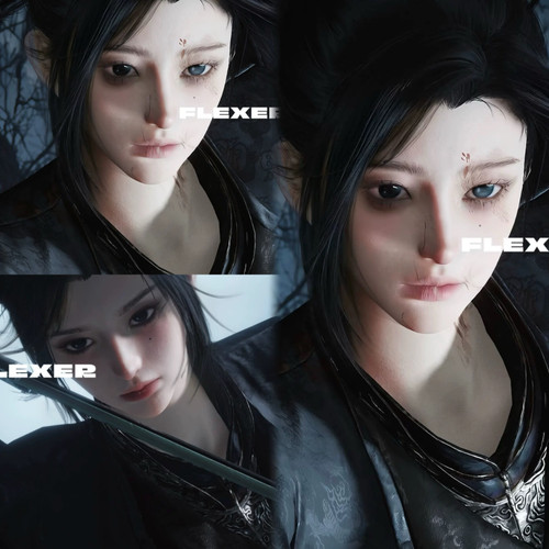 发2 请把我放在月光下的山野 FLEXER 燕云十六声端游手游女捏脸