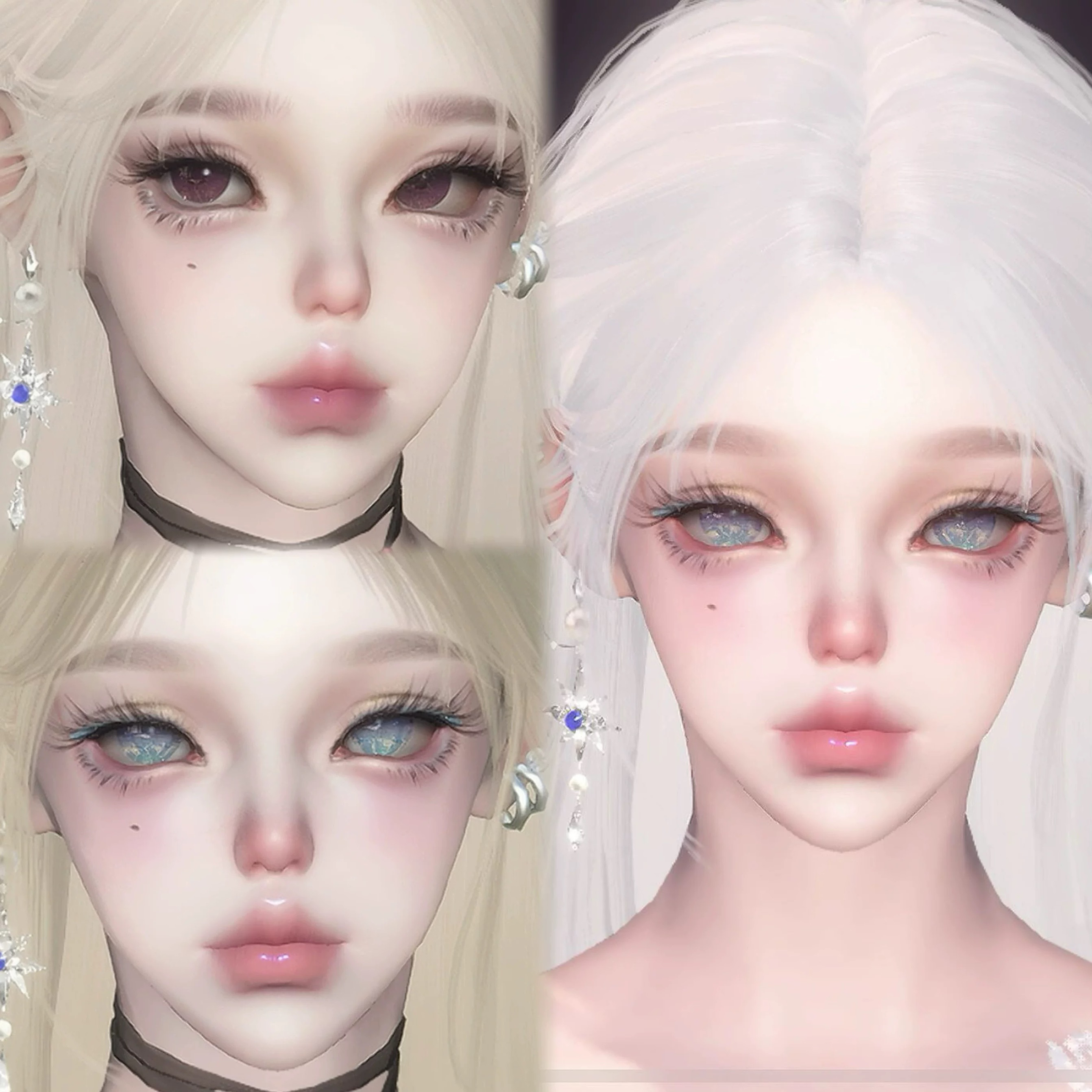 发2 鹤 雪 逆水寒手游捏脸全职业女通用 原版