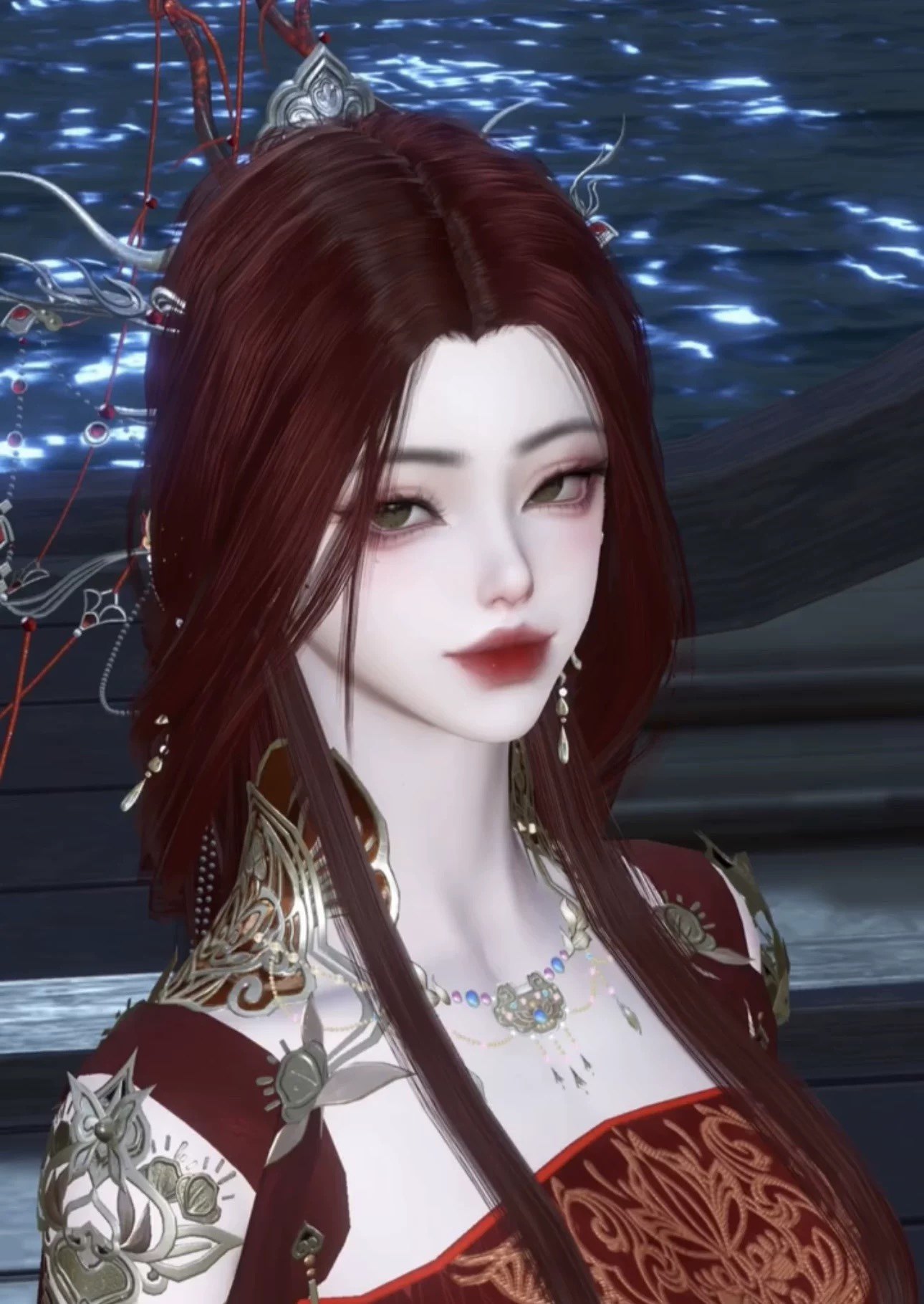 绕春枝 古风御姐 逆水寒手游捏脸铁衣素问九灵神相龙吟血河女通用