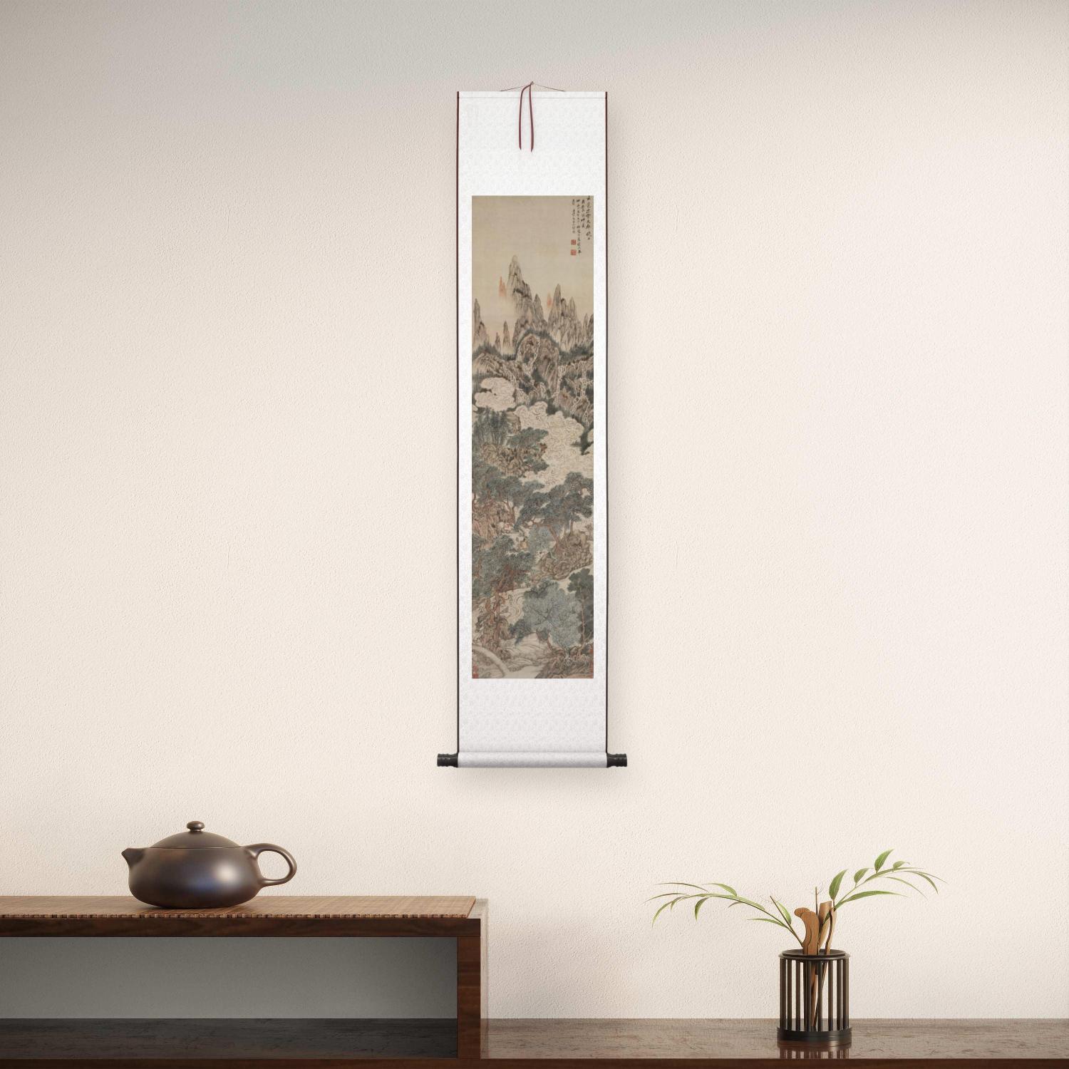 新品明丁云鹏天都晓日图