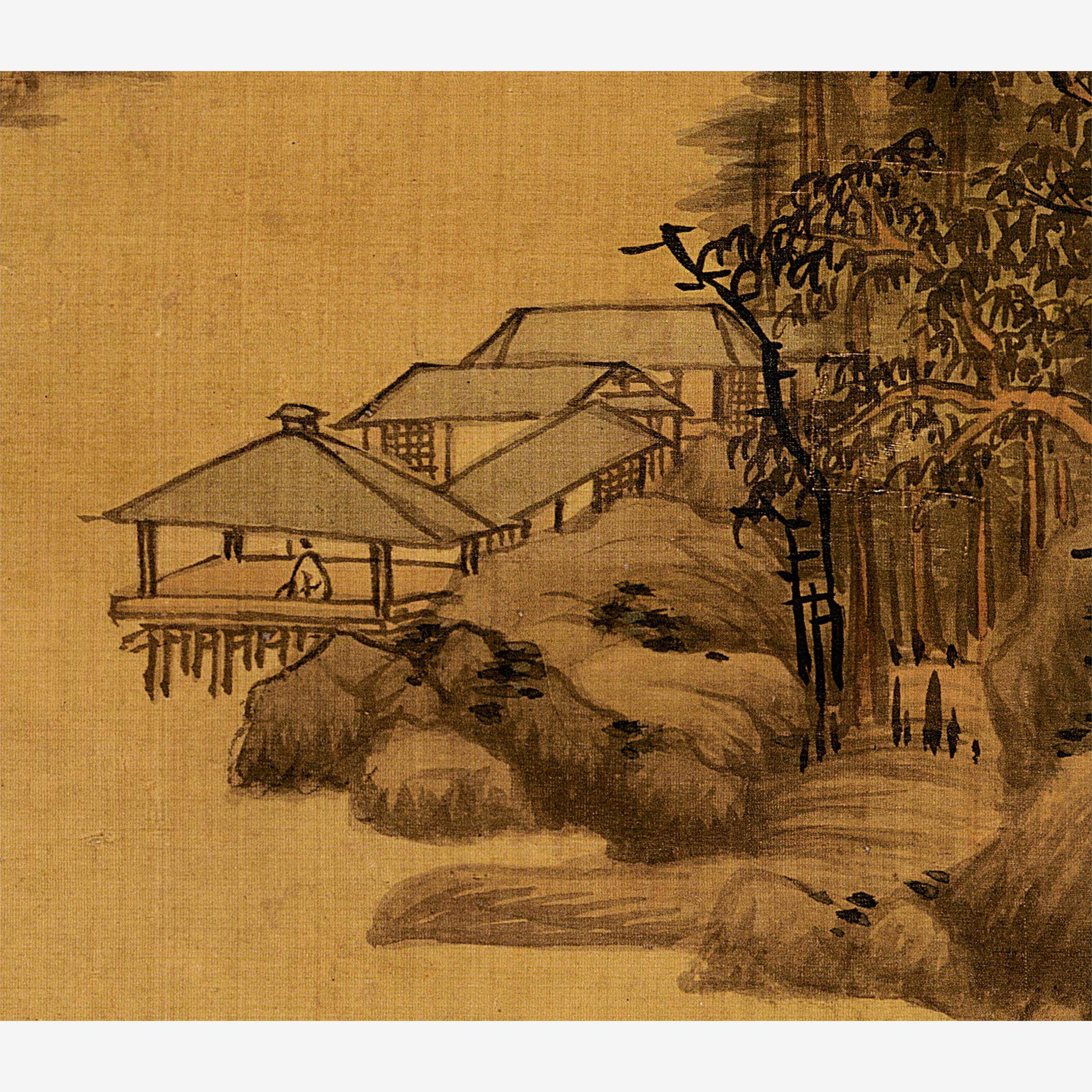 清王鉴远山岗峦图仿黄子