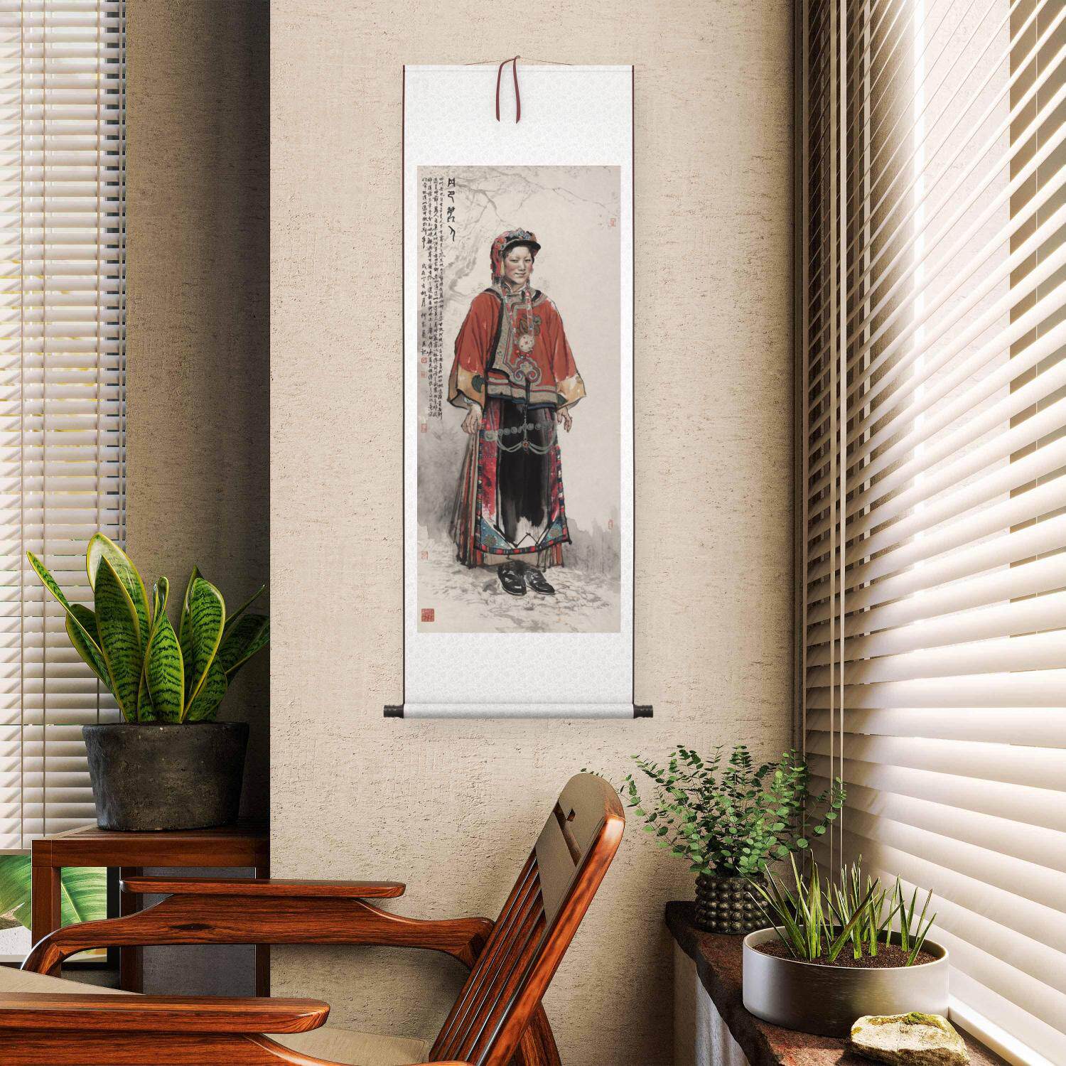 新品当代何家英芭蕉丽