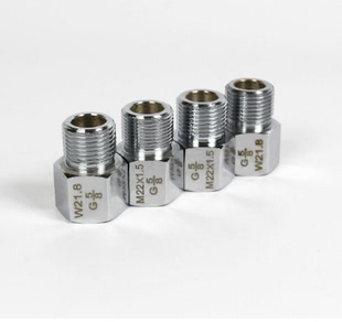 二氧化碳CO2调节阀C公制转英制转接头W21.8M22 8钢瓶转换头 1.5G5