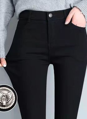 打底裤女外穿2025秋冬新款显瘦高腰弹力魔术黑色小脚薄款铅笔裤子