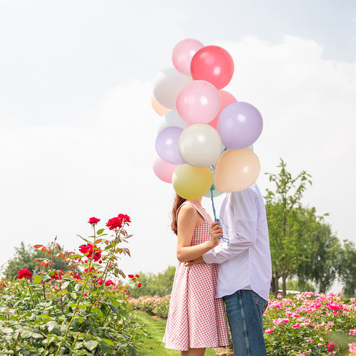 告白8寸纯色加厚防爆乳胶气球