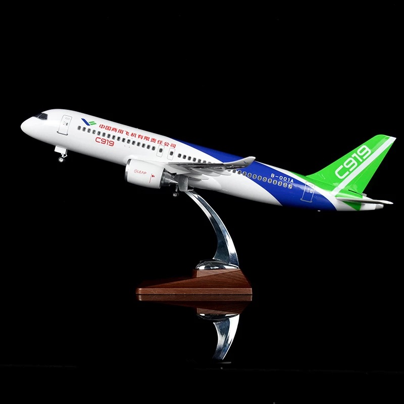 中国商飞C919仿真模型大型客机飞机模型商飞静态仿真c919客机