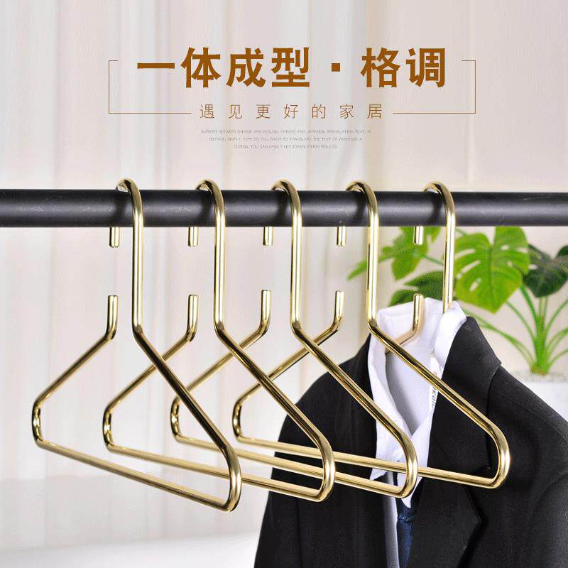 北欧金色加粗衣架ins西装