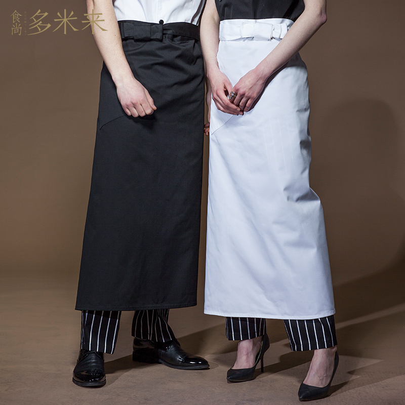 时尚半身加长围裙定做餐厅厨师