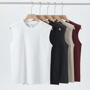 纯棉背心男女款 无袖 两件装 外穿 2025新款 运动健身打底夏季 爆款