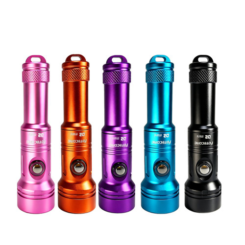 Scubalamp D2mini 彩色铝合金 2000流明小巧轻便照明潜水水肺电筒