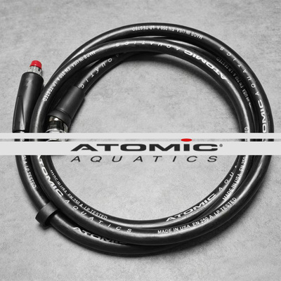 ATOMIC 潜水调节器侧挂长短喉低压管橡胶万象头接口DIY 可改双瓶
