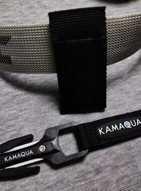 KAMAQUA 陶瓷刀片割线器CUTTING不生锈包含腰扣袋休闲潜水配件