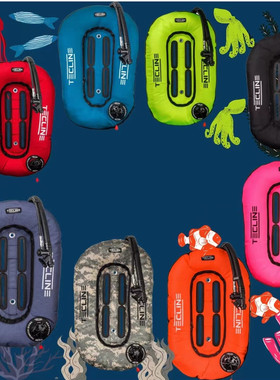 Tecline Donut 13/10 技术潜水背飞DIR BCD 28磅带配重袋低压管